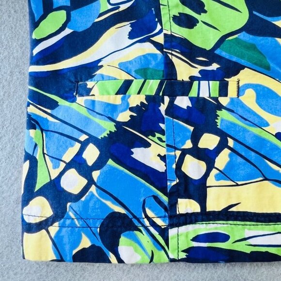 Chico's Art to Wear Jacket Size L (2)  Multicolor Crop No Collar Button Front - Picture 12 of 12
